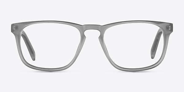 Rhode Island Matte Gray Acétate Montures de lunettes de vue