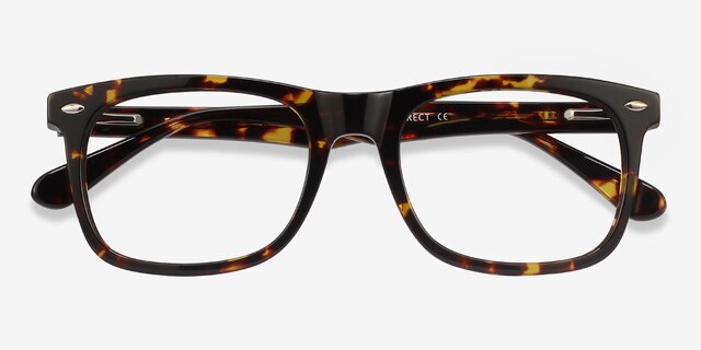 Sam Écailles AcétateMontures de lunettes de vue d'EyeBuyDirect, Vue Rapprochée