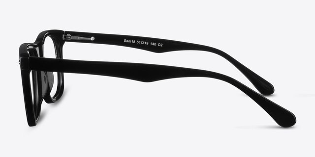 Sam Black AcetateEyeglass Frames from EyeBuyDirect, Side View