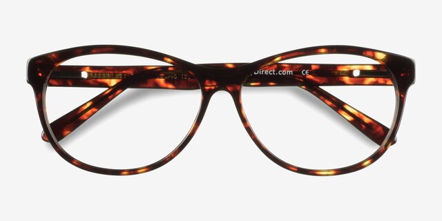 Sofia Tortoise AcetateEyeglass Frames from EyeBuyDirect, Closed View