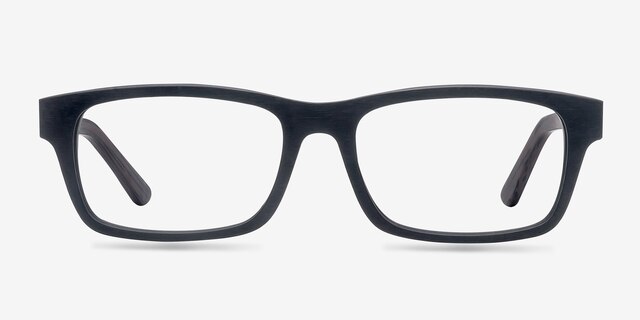 Emory Black PlasticEyeglass Frames from EyeBuyDirect, Front View