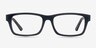 Emory Black PlasticEyeglass Frames from EyeBuyDirect, Front View
