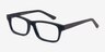Emory Black PlasticEyeglass Frames from EyeBuyDirect, Angle View