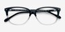 Escapee Black & Clear AcetateEyeglass Frames from EyeBuyDirect, Closed View