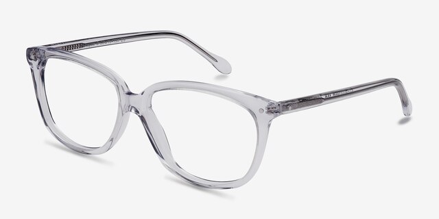 Escapee Clear AcetateEyeglass Frames from EyeBuyDirect, Angle View