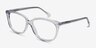 Escapee Clear AcetateEyeglass Frames from EyeBuyDirect, Angle View