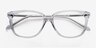 Escapee Clear AcetateEyeglass Frames from EyeBuyDirect, Closed View