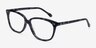 Escapee Gray Floral AcetateEyeglass Frames from EyeBuyDirect, Angle View