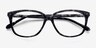 Escapee Gray Floral AcetateEyeglass Frames from EyeBuyDirect, Closed View