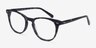 Flume Gray Floral AcetateEyeglass Frames from EyeBuyDirect, Angle View