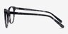 Flume Gray Floral AcetateEyeglass Frames from EyeBuyDirect, Side View