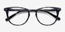Flume Gray Floral AcetateEyeglass Frames from EyeBuyDirect, Closed View