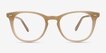 Flume Taupe AcetateEyeglass Frames from EyeBuyDirect, Front View