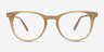 Flume Taupe AcetateEyeglass Frames from EyeBuyDirect, Front View