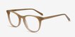 Flume Taupe AcetateEyeglass Frames from EyeBuyDirect, Angle View