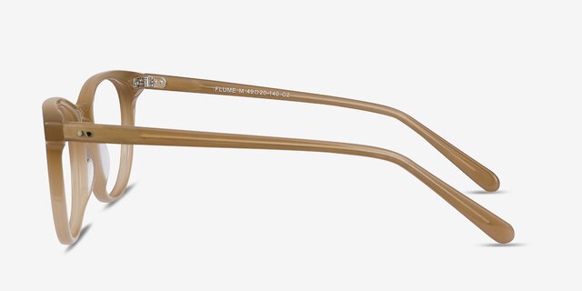 Flume Taupe AcetateEyeglass Frames from EyeBuyDirect, Side View