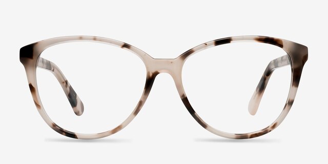 Hepburn Écaille ivoire AcétateMontures de lunettes de vue d'EyeBuyDirect, Vue de Face