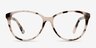 Hepburn Écaille ivoire AcétateMontures de lunettes de vue d'EyeBuyDirect, Vue de Face