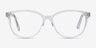 Hepburn Clear AcetateEyeglass Frames from EyeBuyDirect, Front View