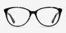 Hepburn Gray Floral AcetateEyeglass Frames from EyeBuyDirect, Front View