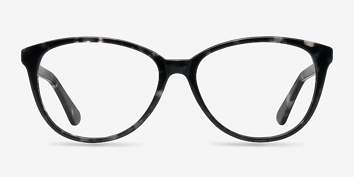 Hepburn Gray Floral Acetate Eyeglass Frames from EyeBuyDirect