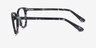 Hepburn Gray Floral AcetateEyeglass Frames from EyeBuyDirect, Side View