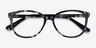 Hepburn Gray Floral AcetateEyeglass Frames from EyeBuyDirect, Closed View