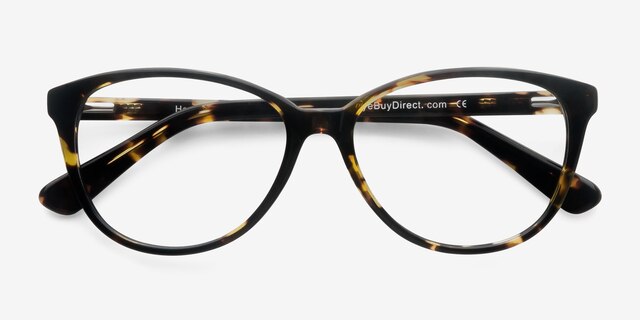 Hepburn Tortoise AcetateEyeglass Frames from EyeBuyDirect, Closed View