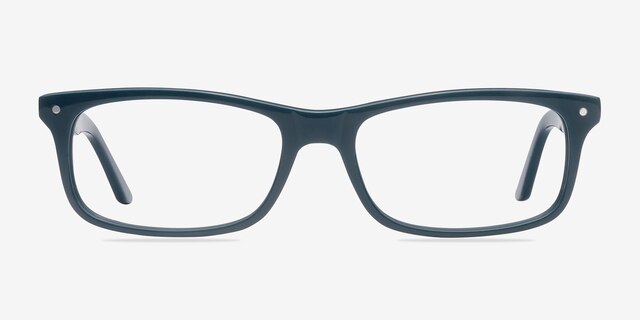 Mandi Teal AcétateMontures de lunettes de vue d'EyeBuyDirect, Vue de Face