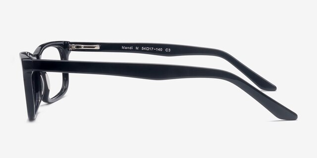 Mandi Black AcetateEyeglass Frames from EyeBuyDirect, Side View