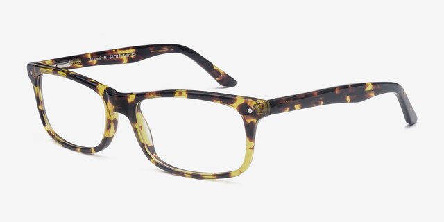 Mandi Tortoise AcetateEyeglass Frames from EyeBuyDirect, Angle View