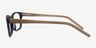 Mesquite Black Yellow AcetateEyeglass Frames from EyeBuyDirect, Side View
