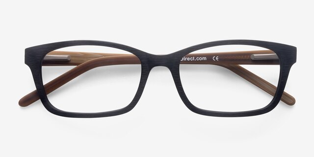 Mesquite Black Yellow AcetateEyeglass Frames from EyeBuyDirect, Closed View