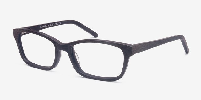 Mesquite Coffee Wood-textureEyeglass Frames from EyeBuyDirect, Angle View