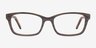 Mesquite Brown AcetateEyeglass Frames from EyeBuyDirect, Front View