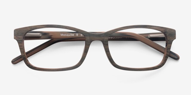 Mesquite Brown AcetateEyeglass Frames from EyeBuyDirect, Closed View