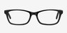 Mesquite Black PlasticEyeglass Frames from EyeBuyDirect, Front View