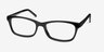Mesquite Black PlasticEyeglass Frames from EyeBuyDirect, Angle View