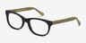 Panama Black AcetateEyeglass Frames from EyeBuyDirect, Angle View