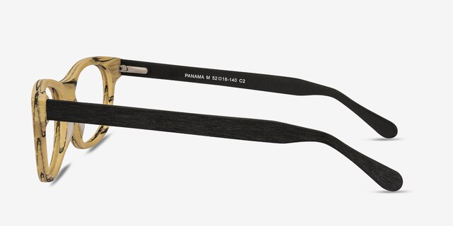 Panama Wood AcetateEyeglass Frames from EyeBuyDirect, Side View