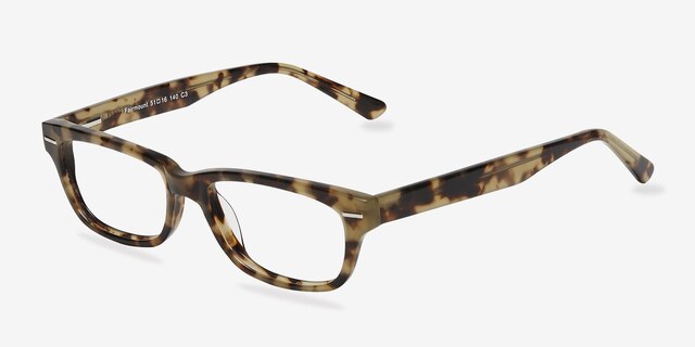 Fairmount Brown Tortoise AcetateEyeglass Frames from EyeBuyDirect, Angle View