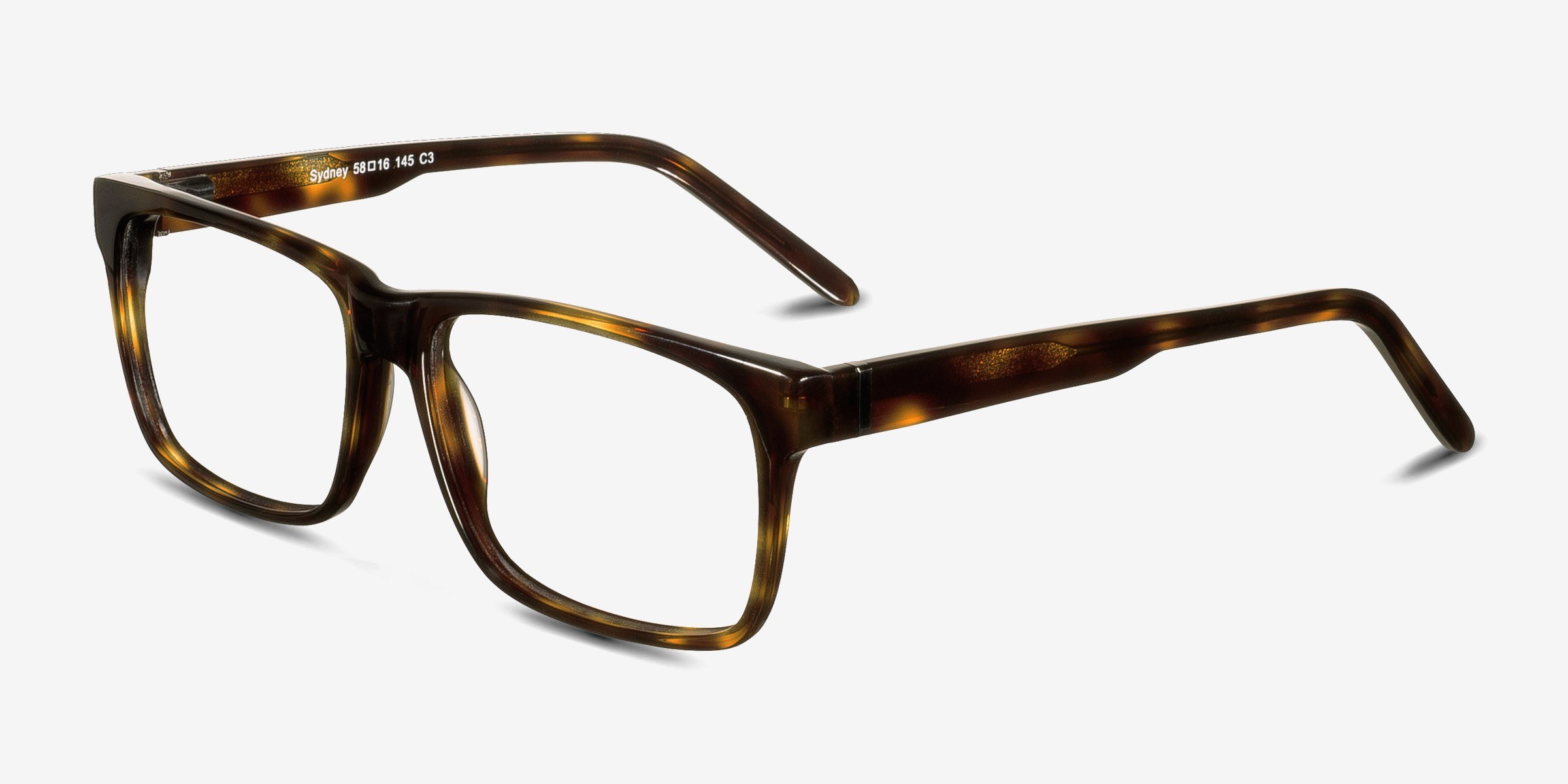 Sydney Rectangle Tortoise Full Rim Eyeglasses Eyebuydirect Canada