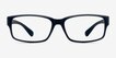 Apollo Matte Navy PlasticEyeglass Frames from EyeBuyDirect, Front View