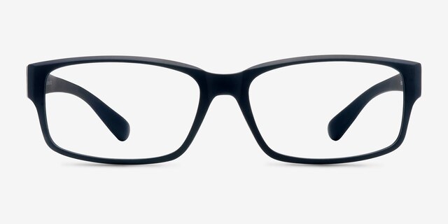 Apollo Matte Navy PlasticEyeglass Frames from EyeBuyDirect, Front View