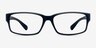 Apollo Matte Navy PlasticEyeglass Frames from EyeBuyDirect, Front View