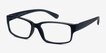 Apollo Matte Navy PlasticEyeglass Frames from EyeBuyDirect, Angle View