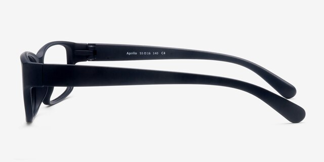 Apollo Matte Navy PlasticEyeglass Frames from EyeBuyDirect, Side View