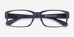Apollo Matte Navy PlasticEyeglass Frames from EyeBuyDirect, Closed View