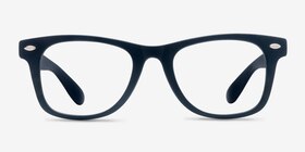 Atlee Matte navy Plastique Montures de lunettes de vue d'EyeBuyDirect, Vue de Face