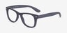 Atlee Matte Navy PlasticEyeglass Frames from EyeBuyDirect, Angle View